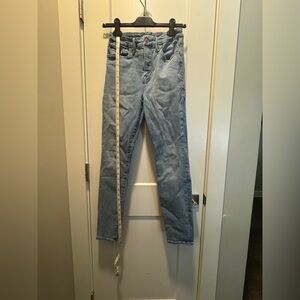Good American light washed jeans
